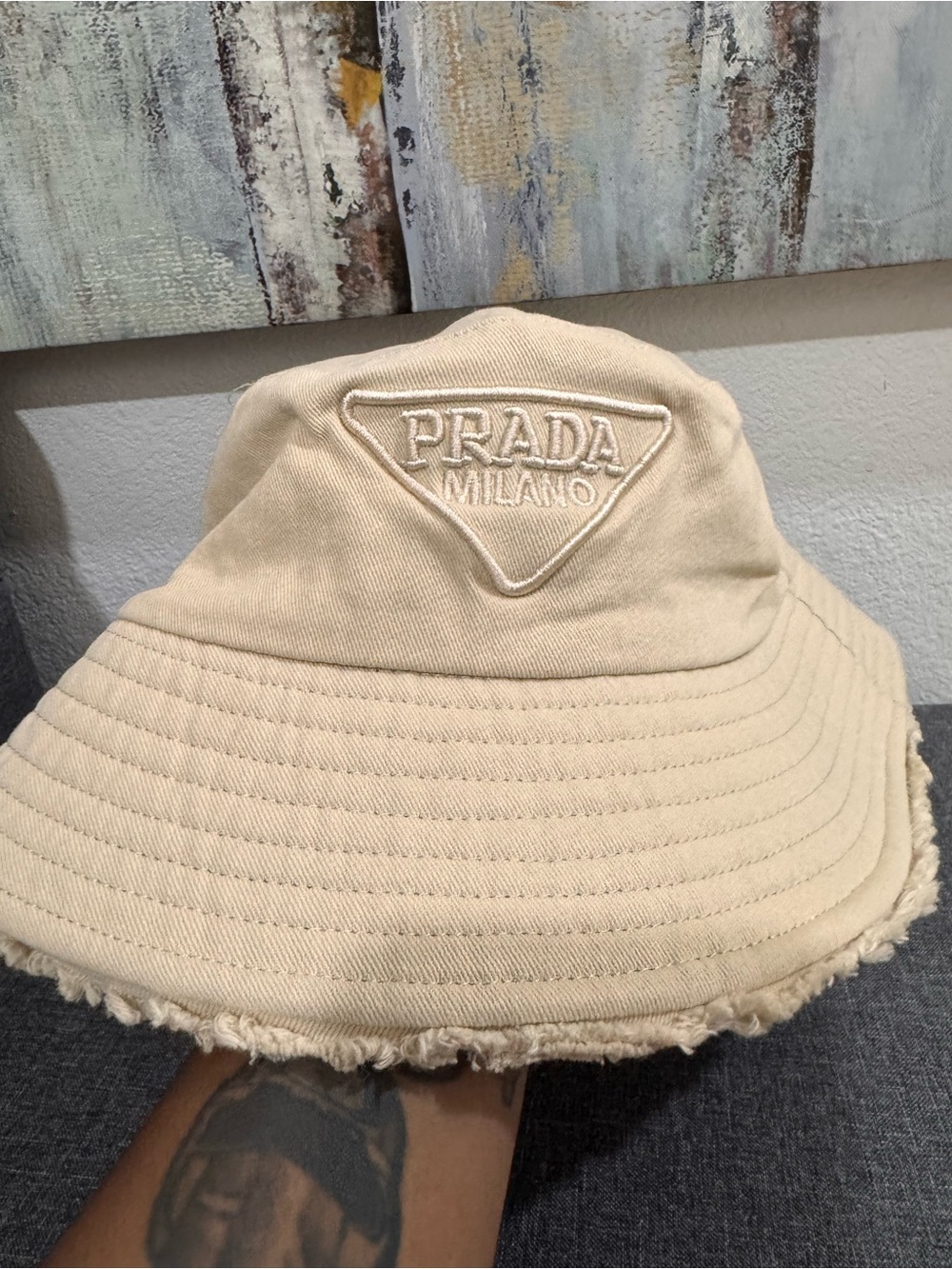 Inspired  Beige Bucket Hat